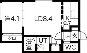 CREA月寒東の間取り画像