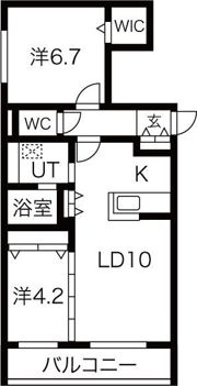 ロイヤルガーデン北6条の間取り画像