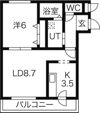 ディアコート山の手の間取り画像