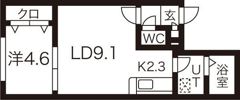フェリスファミリアクアトロの間取り画像