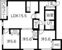 BRAMA南18条の間取り画像