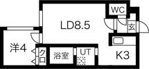 LUMIC本郷通の間取り画像