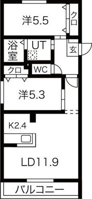 フォレスト栄通の間取り画像