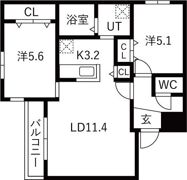 グランディール琴似の間取り画像