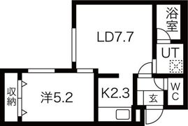 リリオ行啓通の間取り画像