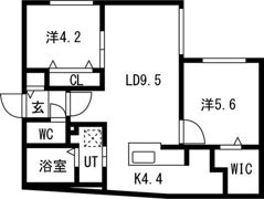 ブランシャールTs COURT宮の沢の間取り画像