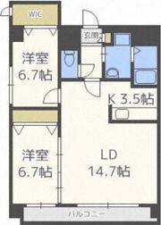 メゾンハマナスの間取り画像