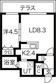 ブランシャール北3条通の間取り画像