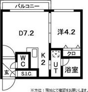 ラボワール菊水の間取り画像