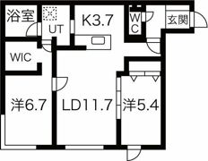 ラフィナート発寒中央の間取り画像