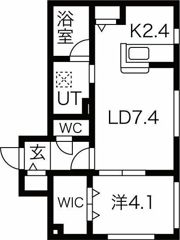 Arzu Shiroishi（アルズシロイシ）の間取り画像