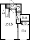 ラ・ムーン菊水の間取り画像