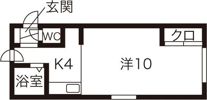 アーバンクラスタ南4条の間取り画像