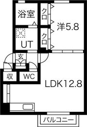 クラージュN34の間取り画像