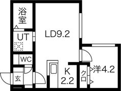 Empress中島公園の間取り画像
