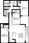 casaSC白石2ndの間取り画像