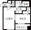クラリス豊平3・9の間取り画像