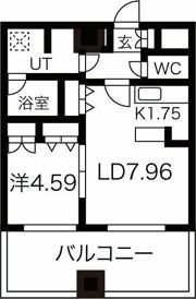 レガーロ美術館通の間取り画像