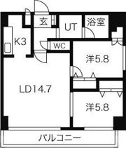 ハイムエルデZWの間取り画像