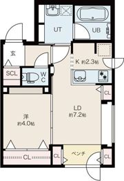 CREA南5条の間取り画像