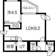 グランメゾン厚別の間取り画像