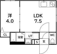 ラフィーネ発寒南IIの間取り画像