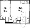 ラフィーネ発寒南IIの間取り画像