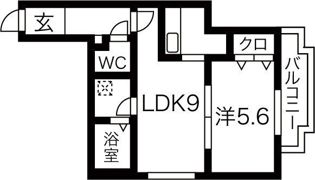 GLASS MARE西町（グラスマーレニシマチ）の間取り画像
