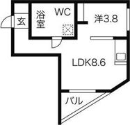 フレンズ本通南の間取り画像