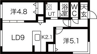 ステラ豊平の間取り画像