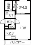 コムズ大谷地の間取り画像