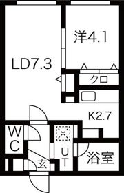 Fiore Bianca桑園（フィオーレ・ビアンカ）の間取り画像