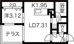 べラルーチェ新札幌の間取り画像