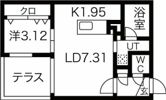 べラルーチェ新札幌の間取り画像