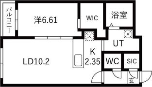 フォレスタ琴似の間取り画像
