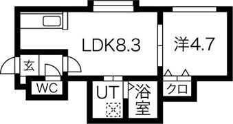 アスティ平岸の間取り画像