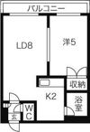 セントポーリア参番館の間取り画像