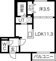 Seleccao南郷（セレソン南郷）の間取り画像