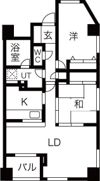 パークヒルズ南10条の間取り画像