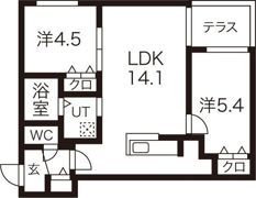 ブランシャールKT＆Y麻生の間取り画像