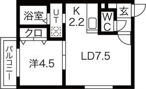 Enchante KOTONI（アンシャンテ琴似）の間取り画像