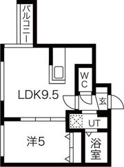 ネコオール平岸の間取り画像