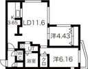 シンシア北8条の間取り画像