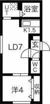 ラフィネ ジュ豊平公園の間取り画像