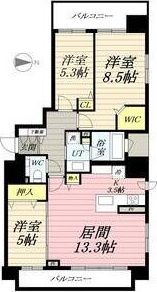 円山ザ・レジデンスの間取り画像