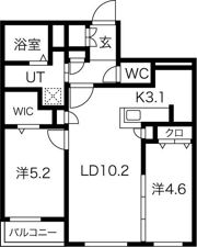 ALPHA GRANDE札幌南4条の間取り画像