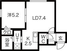 コージィプレイス206の間取り画像