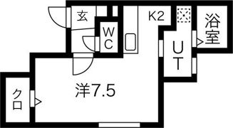Coco Ange Hassamu（ココアンジュ発寒）の間取り画像