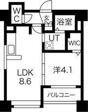 クラッセ大通り東の間取り画像