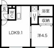 La・Bella（ラベーラ月寒）の間取り画像